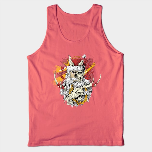 Undead Santa Tank Top by KatonArtwork